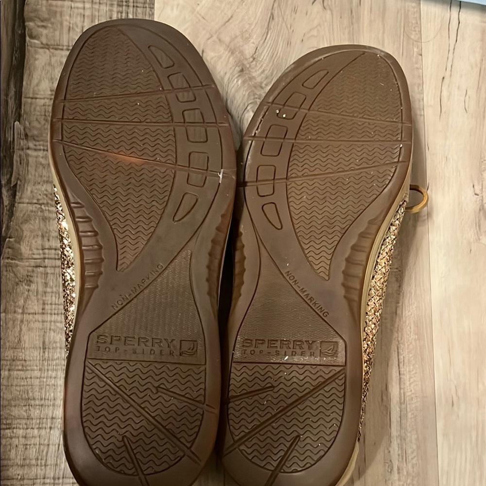 Sperry Tan Leather Loafers with Rawhide Laces - Picture 3 of 4